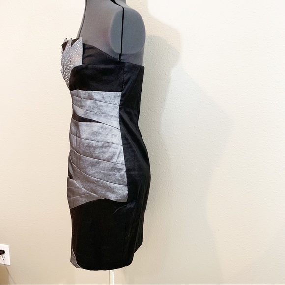NWT Gray and black cocktail dress size 11 - Picture 7 of 8